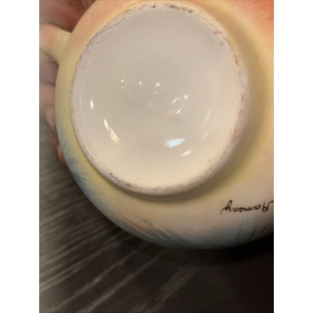 Hand Painted Sugar‎ Bowl Vintage Made USA